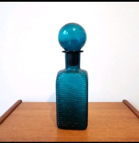 Vintage empoli blenko - blenko, teal