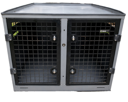 Trans large double dog box - k9,