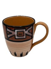 Starbucks Coffee Mug Tribal Made In Italy Hand Painted