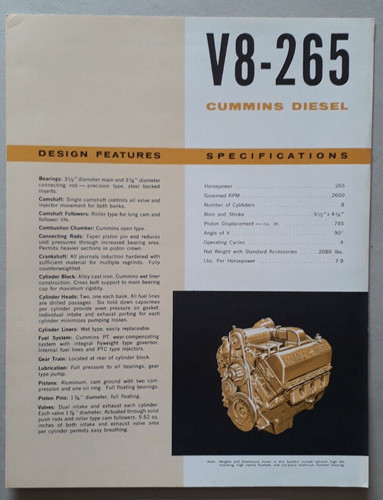 Cummins diesel 265 - cummins, v8-265