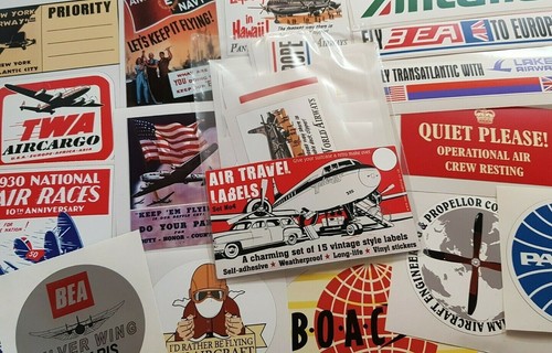 Vintage style air travel - vintage,