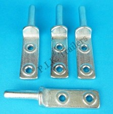 4 x Zinc Plated Bolt-on Tailgate Gudgeon Hinge Pins for Trailer & Pickup