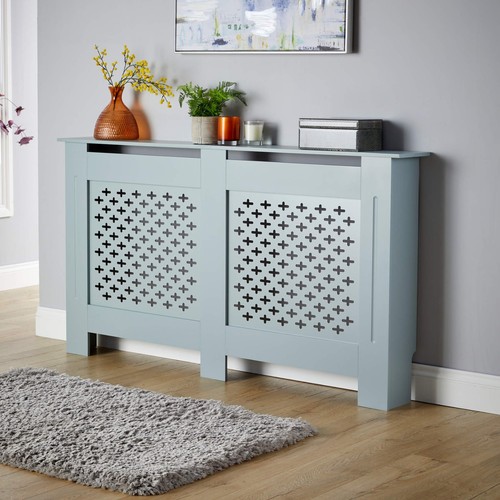 Grey large radiator cover - large,