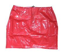 PVC U Like Plastic Fetish Shirt Shiny Black Vinyl Erotic Roleplay BDSM M FLAWED