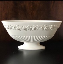 Wedgwood Queensware Embossed Mantle Vase Cream On Cream
