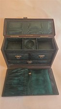 Antique Leather Jewellery Box