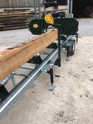 Mobile bandsaw sawmill 14hp - mobile,
