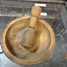 Fufu Mortar and Pestle
