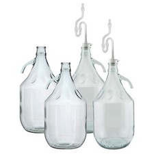 5L Glass DEMIJOHNS, 1 Gallon Carboy, Flip Cap Home Brew Distilling Wine Making