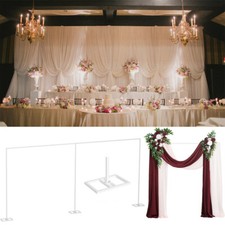 6Mx3M Adjustable Wedding Backdrop Stand Heavy Duty Background Frame Stage Decor
