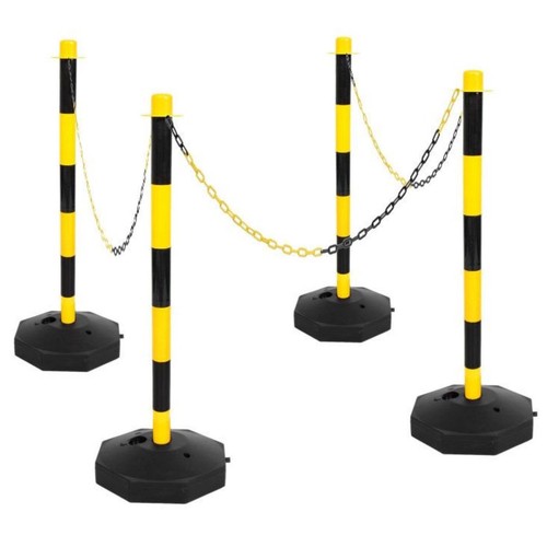 Black yellow safety crowd - black,