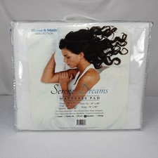 Home & Main Collection Serene Dreams Mattress Bed Pad Queen 60" x 80" Deep Skirt