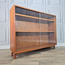 Mid Century Glass Bookcase