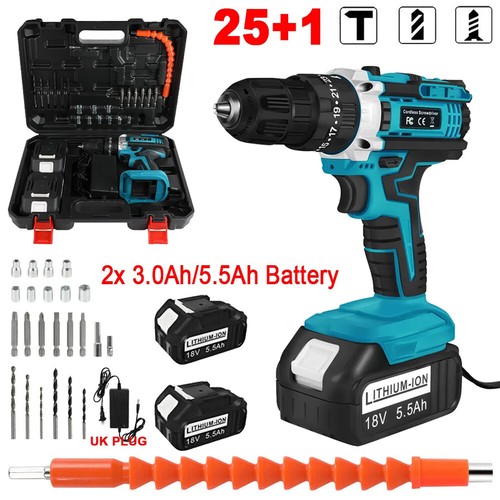 18v cordless combi hammer - 18v,