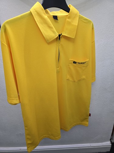 Target darts shirt yellow - darts, yellow.