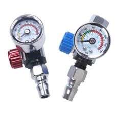 1/4” Spray Paint Gun-Pressure Regulator with Gauge Easy to Install for Air Tools