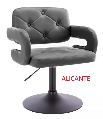 Black salon chair - black,