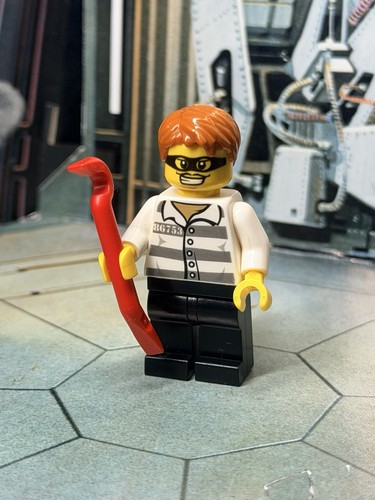 Lego city bank - lego, robber
