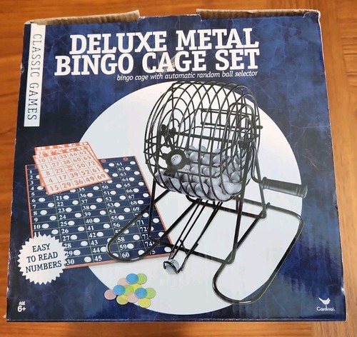 Deluxe metal bingo cage - bingo,