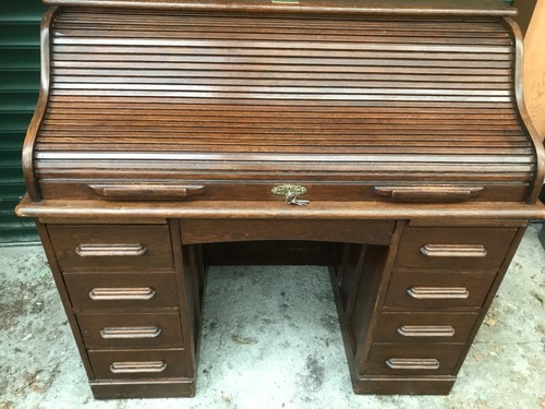 Antique roll top desk - , from