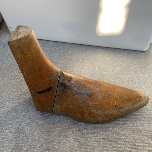 Antique wooden shoe - shoe, last