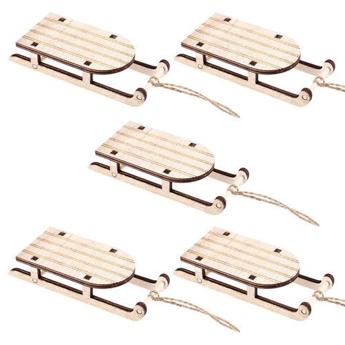Pcs wooden sled - wooden, ornaments