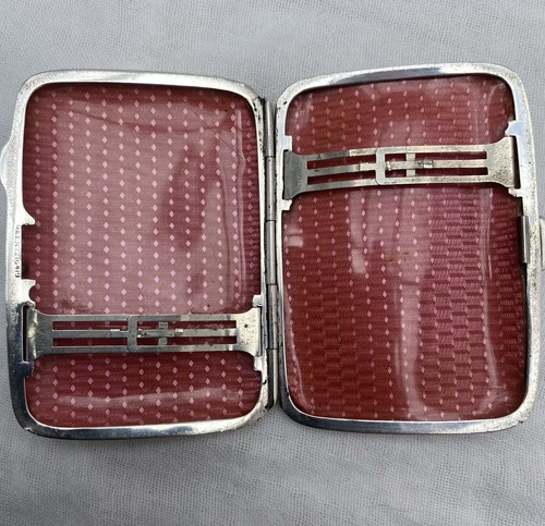 Solid silver cigarette - , case