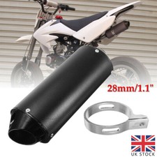 28mm Exhaust Pipe Muffler Motorcycle Quad Dirt Pit Bike ATV 90/110/125cc UK