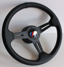 Steering Wheel fits For BMW Used Sport Leather M Style Technic E28 E30  34 85-92