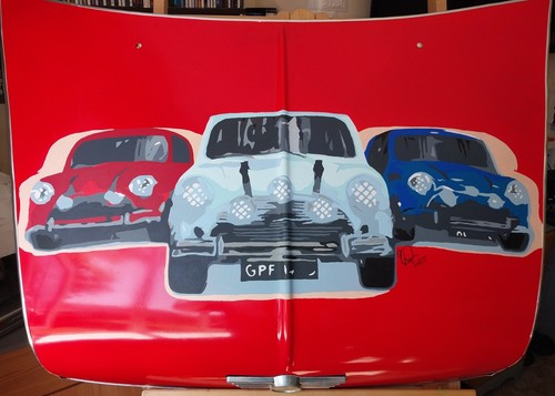 Hand painted classic mini - painted,