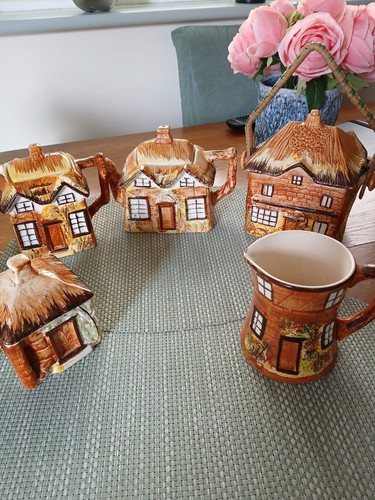 Cottage collection tea pots - 2,