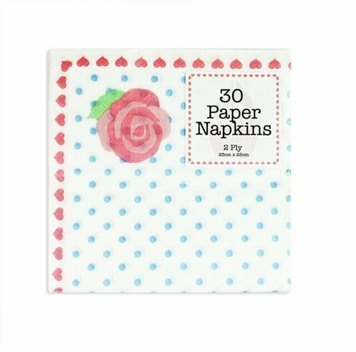 Pink rose paper napkins - x,