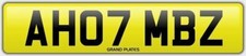 MERCEDES NUMBER PLATE MERC REG