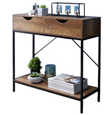2 Tier Console Table Black