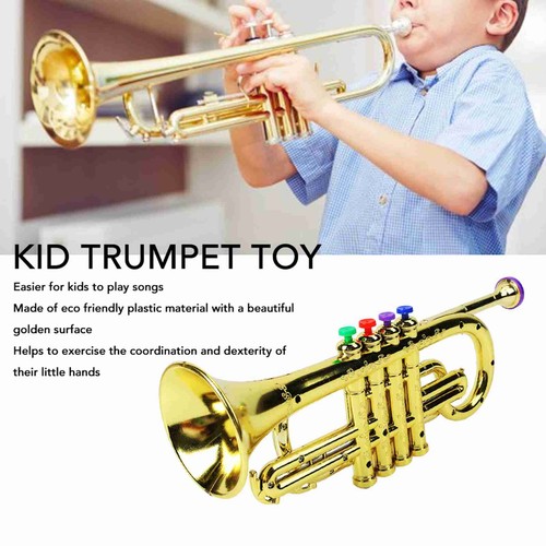Gold kid trumpet - gold,