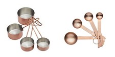MasterClass Copper Finish Measuring Cup Set or Measuring Spoon Set