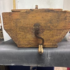 ? Antique Wooden Butter Churn w/ Lid ? Farmhouse Primitive Wooden Paddel