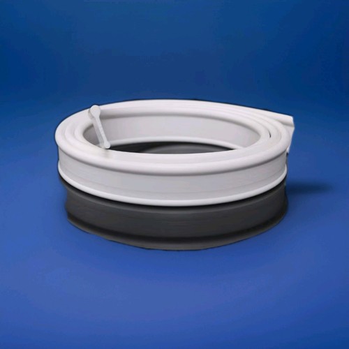 White soft rubber shower door - soft,