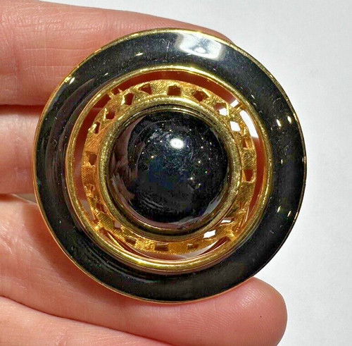 Vintage signed black lucite - vintage,