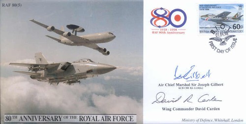 Cc45d raf tornado fdc signed - tornado,