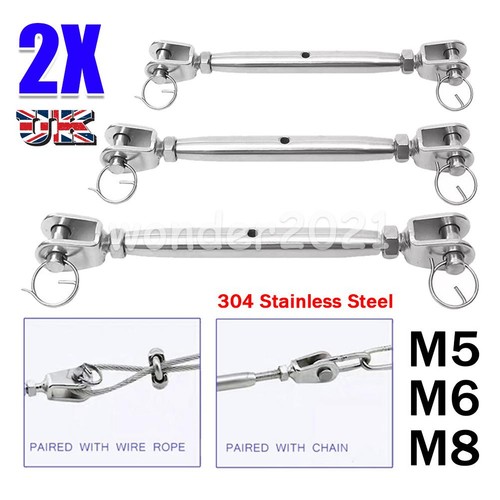 M8 stainless steel - 2x,
