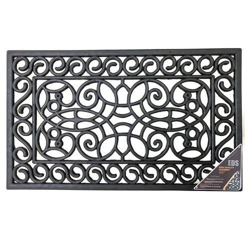 Decorative rubber door mat - rubber,