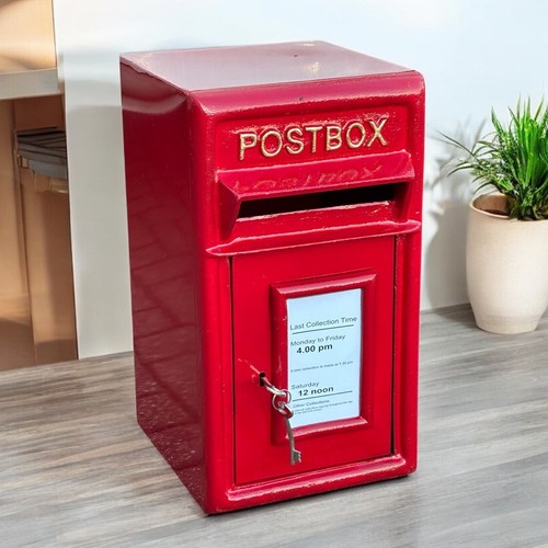 Red post box - box., keys