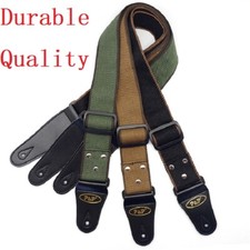 Guitar Strap PU Leather End Adjustable Electric Acoustic Bass Webbing Belt