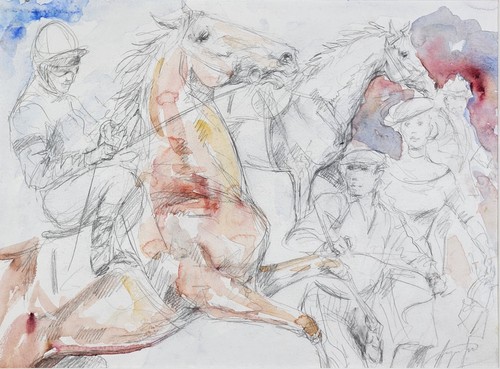 Horse racing pencil - horse, &