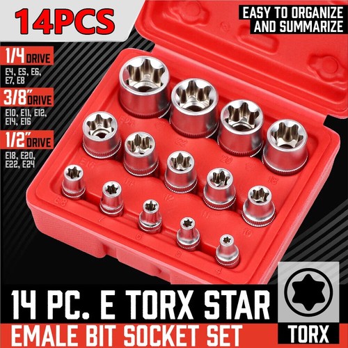 14pcs star torx - socket, set