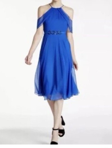 Halston heritage blue chiffon - heritage,