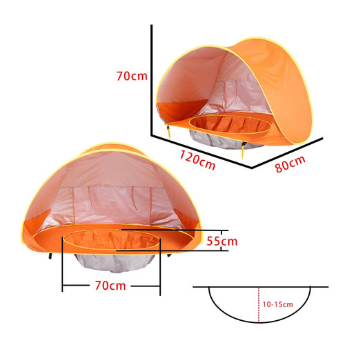 Baby beach tent portable shade - baby,