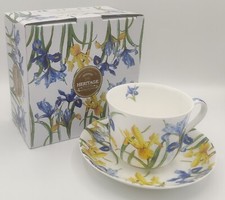 Large Breakfast Cup & Saucer Heritage Fine Bone China "Iris"