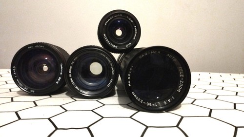 Vintage camera lenses bundle - vintage,